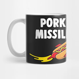 Hot Dog Pork Missile Wiener Rocket Ship Funny Hotdogologist Mug